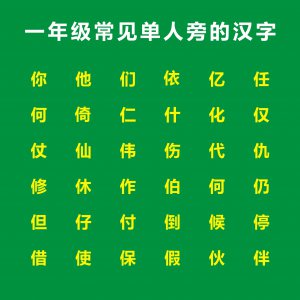 ?亻字旁的所有字（扌字加偏旁組成新字）