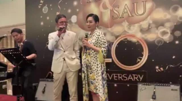 68歲陳百祥攜妻子設宴慶結婚40年紅寶石婚，鄺美云苗僑偉獻唱